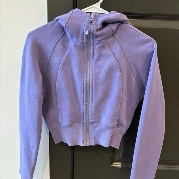 Lululemon Full-zip Cropped Scuba Hoodie - Charged Indigo - Picture 2 of 4